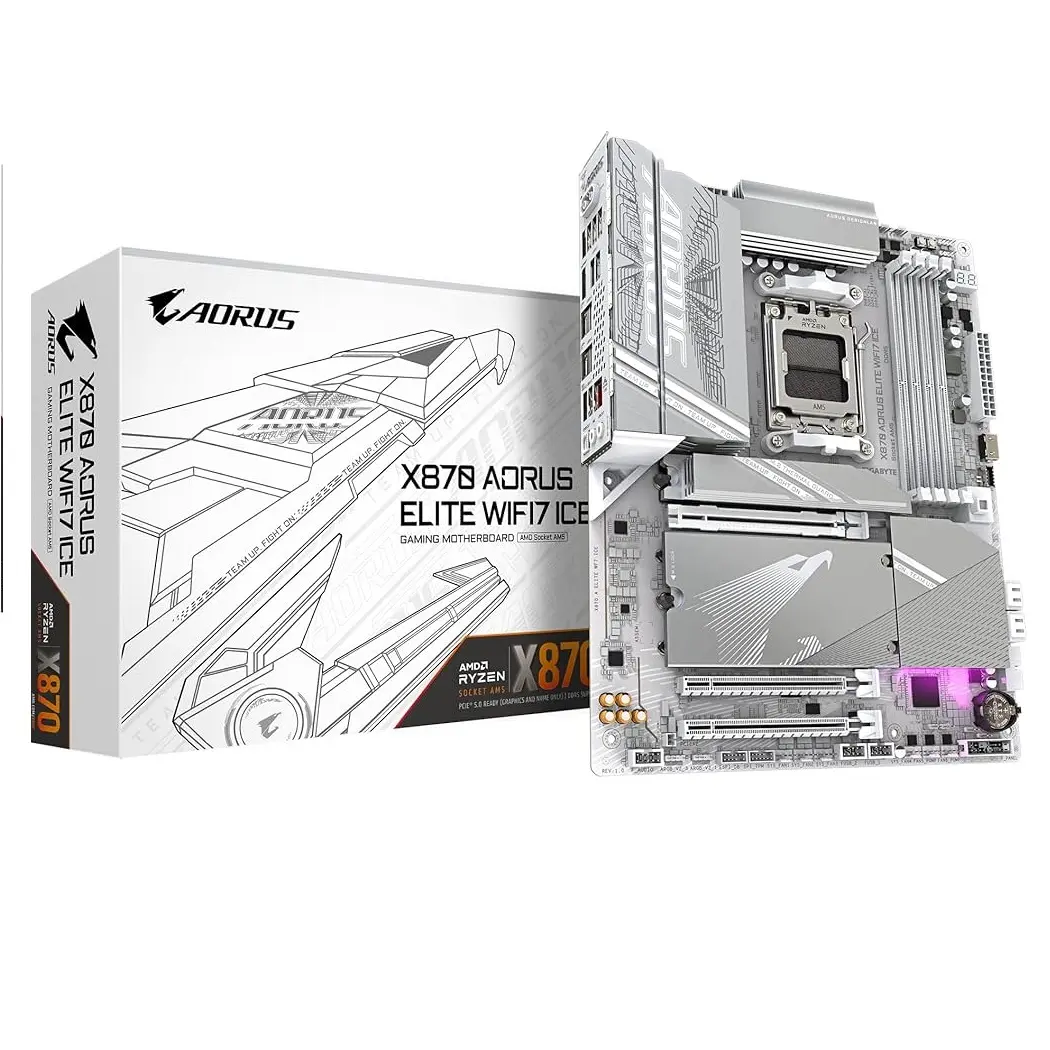 CM AMD GIGABYTE X870 AORUS ELITE WIFI7 ICE WHITE DDR5